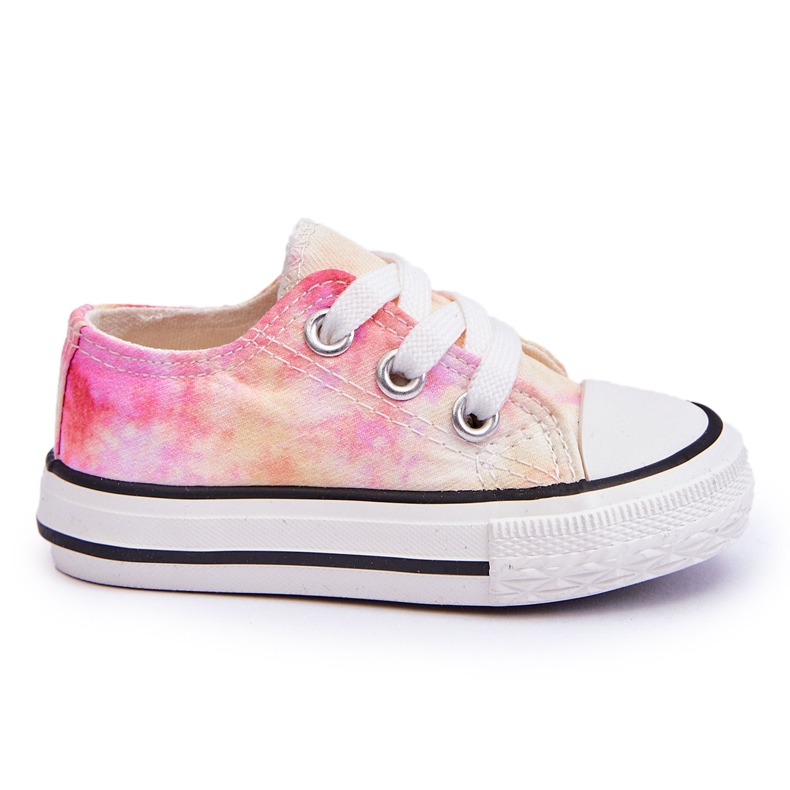 Sneakers classiques pour enfants avec effet Tie-Dye Simba blanche