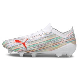 Chaussures de football Puma Ultra 1.2 Fg / Ag M 106299-04 multicolore blanche