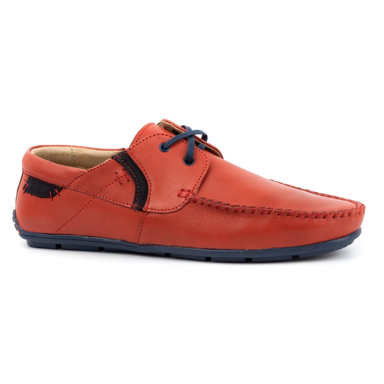 Olivier Mocassins homme cuir 297 rouge