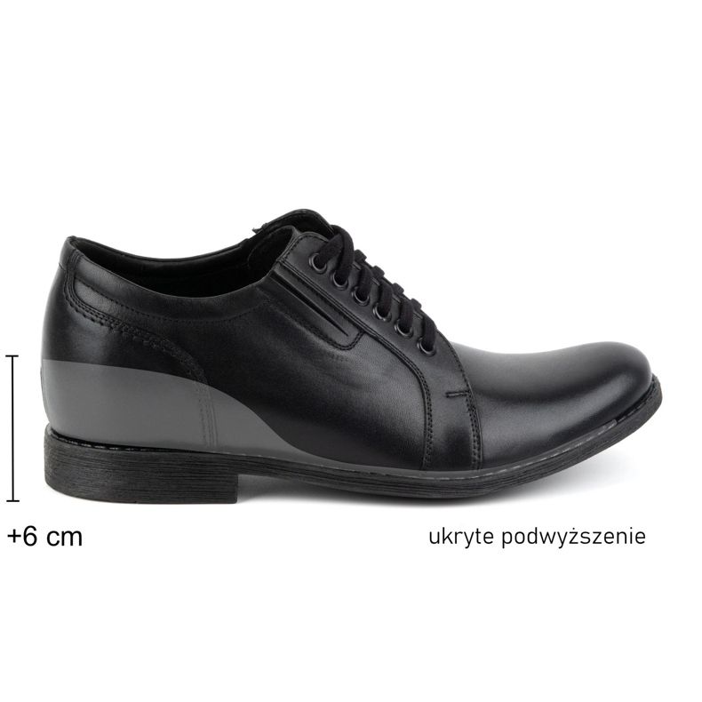 Olivier Chaussures montantes noires pour hommes P24 le noir