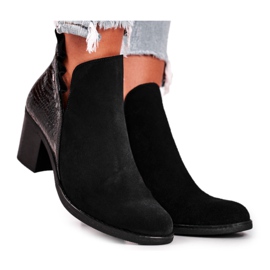 Bottines Femme à Talon, Cuir Printemps Maciejka Noir 04833-01