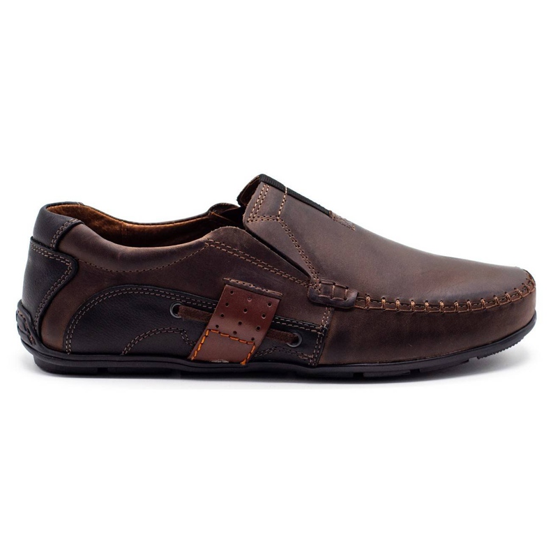 Mario Pala Moccasins en cuir masculin 834 brun