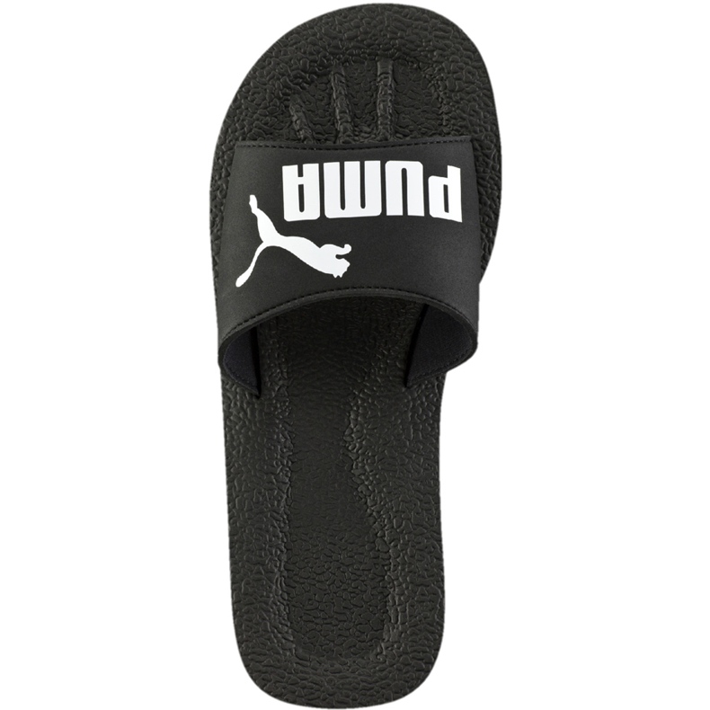 Chaussons Puma Purecat noir et blanc 360262 01 blanche le noir