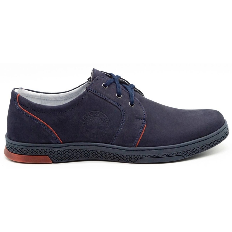Joker Chaussures casual homme cuir 322/2 bleu marine