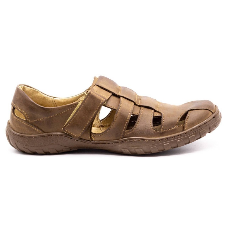 Polbut Chaussures ajourées pour hommes 237 pour l'été marron brun Polbut Chaussures ajourées pour hommes 237 pour l'été marron brun