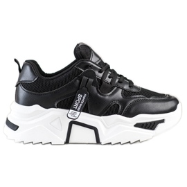Sweet Shoes Baskets mode sport noir