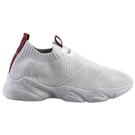 SHELOVET Baskets à enfiler à la mode gris SHELOVET Baskets à enfiler à la mode gris