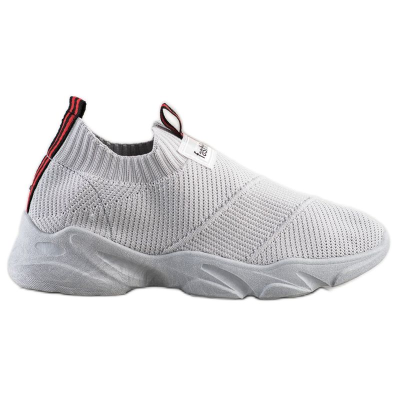 SHELOVET Baskets à enfiler à la mode gris SHELOVET Baskets à enfiler à la mode gris