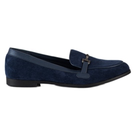 Coura Mocassins Avec Ornement bleu marine