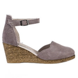 Filippo Sandales compensées en cuir brun Filippo Sandales compensées en cuir brun