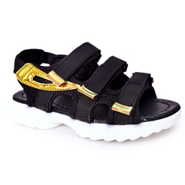 Sandales de sport pour enfants avec Velcro Black Flyn noir