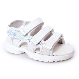 Sandales Sport Enfant Avec Velcro Blanc Flyn