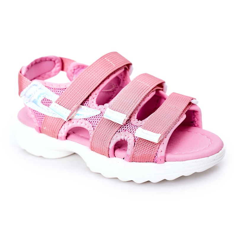 Sandales de sport pour enfants avec Velcro Pink Flyn rose