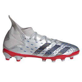 Chaussures de foot Adidas Predator Freak.3 Mg Jr FY7625 gris argent