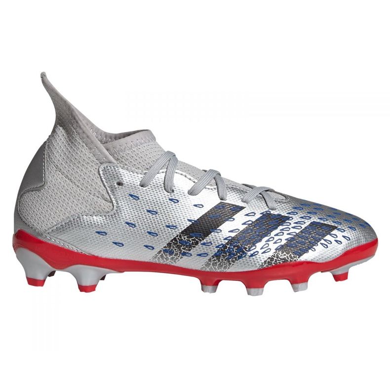 Chaussures de foot Adidas Predator Freak.3 Mg Jr FY7625 gris argent