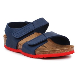Birkenstock Palu Kids Logo Bs 1019073 noir bleu marine