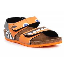 Birkenstock Palu Enfants Bs 1019047 noir orange