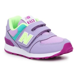 Chaussures New Balance Jr PV574BVM rose vert