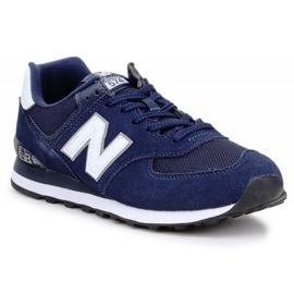 New Balance M ML574EN2 blanche bleu marin