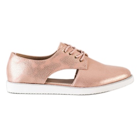 Forever Folie Chaussures à la mode avec une découpe multicolore d'or