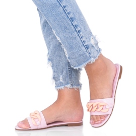 Chaussons roses avec une chaîne Colorado Chaussons roses avec une chaîne Colorado