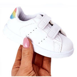 Baskets Enfant Blanc-arc-en-ciel Velcro Cute Girl