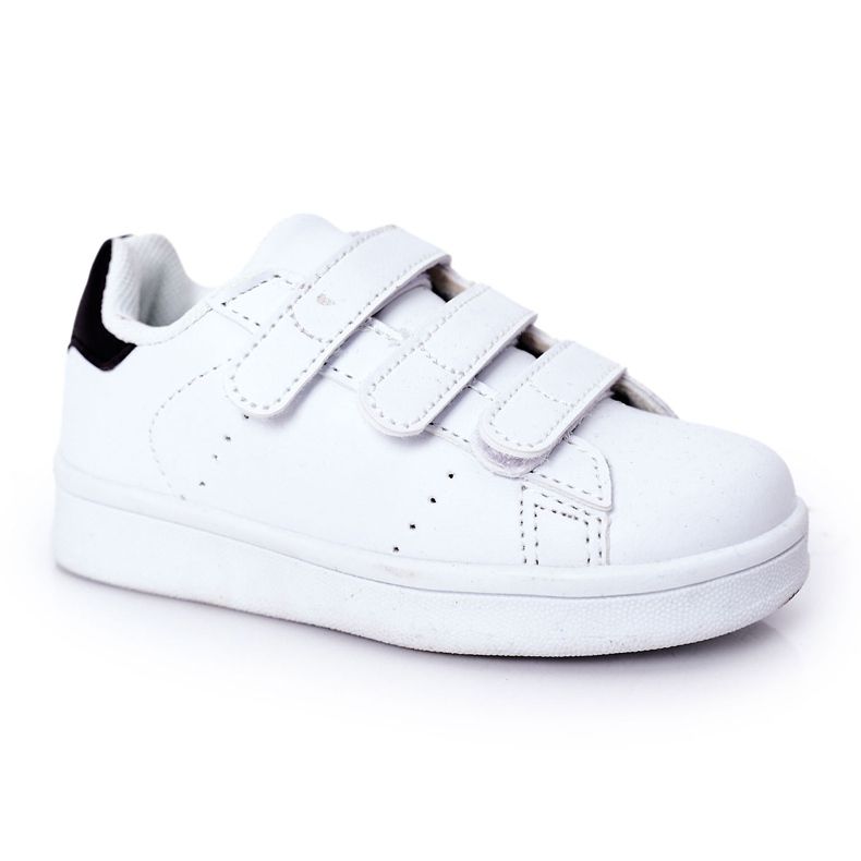 Sneakers California noires et blanches pour enfants avec velcro
