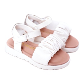 FR1 Sandales Enfant Avec Velcro Blanc Aimy