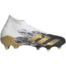Chaussures de foot Adidas Predator Mutator 20.1 Sg M FW9183 or, blanc blanc