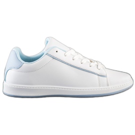 SHELOVET Baskets basses avec cuir écologique blanc