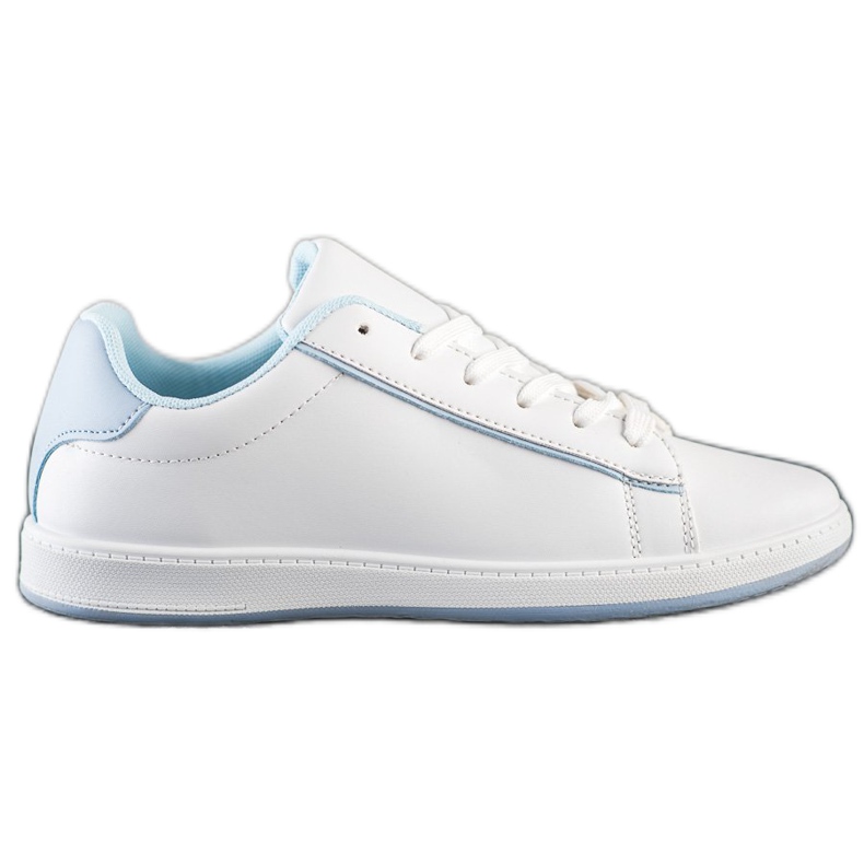 SHELOVET Baskets basses avec cuir écologique blanche