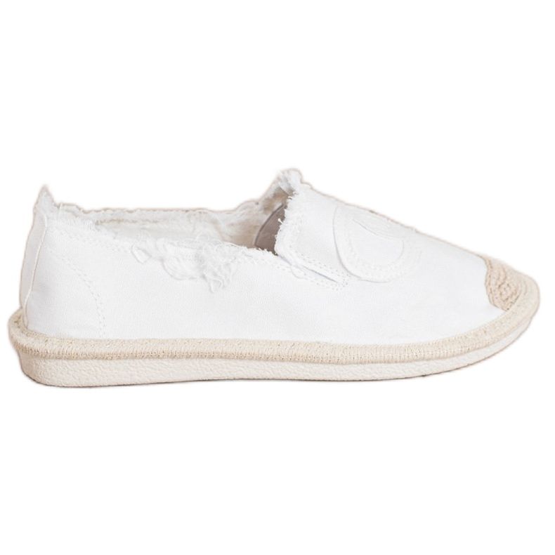 SHELOVET Espadrilles textiles blanche SHELOVET Espadrilles textiles blanche