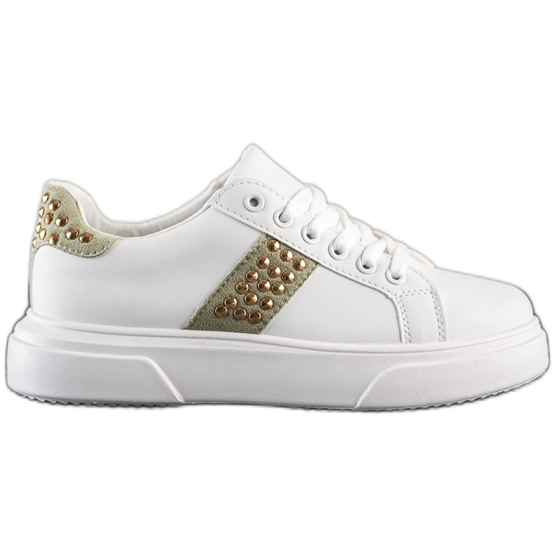 SHELOVET Baskets avec ornements blanche SHELOVET Baskets avec ornements blanche