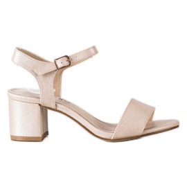 Goodin Sandales confortables sur un bar doré