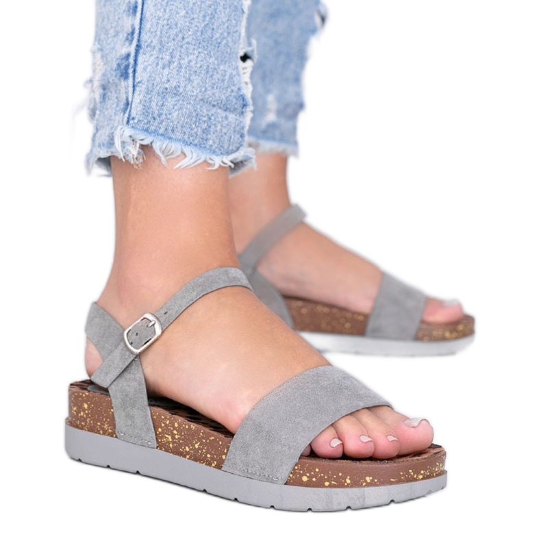 Sandales grises avec semelle intérieure Preatty Pea