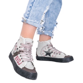 BM Baskets montantes femme Nadi grises