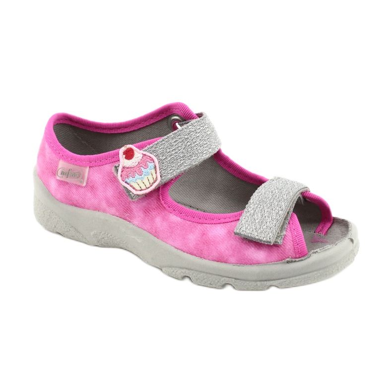Chaussures enfant Befado 969X163 rose argent