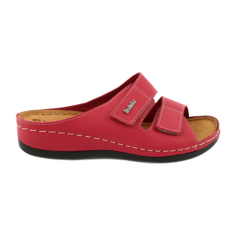 Inblu chaussures pour femmes pantoufles 158D105 rouge