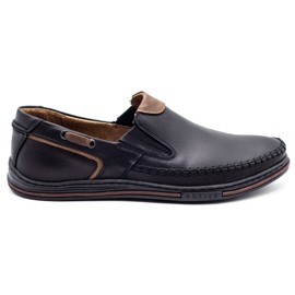 Polbut Chaussures homme mocassins 09 noir brun
