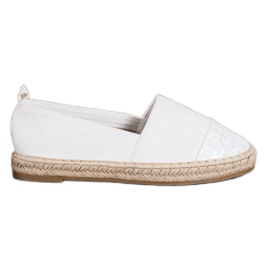 Bestelle Espadrilles En Daim Blanc