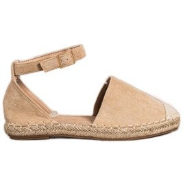 Small Swan Espadrilles Beiges Avec Boucle