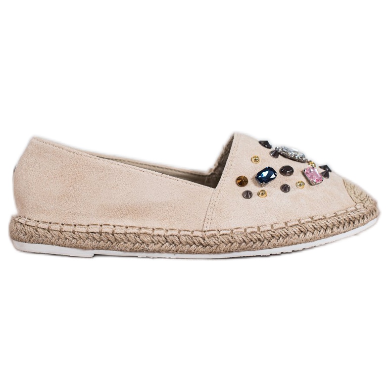 Gogo Espadrilles Avec Cristaux beige Gogo Espadrilles Avec Cristaux beige