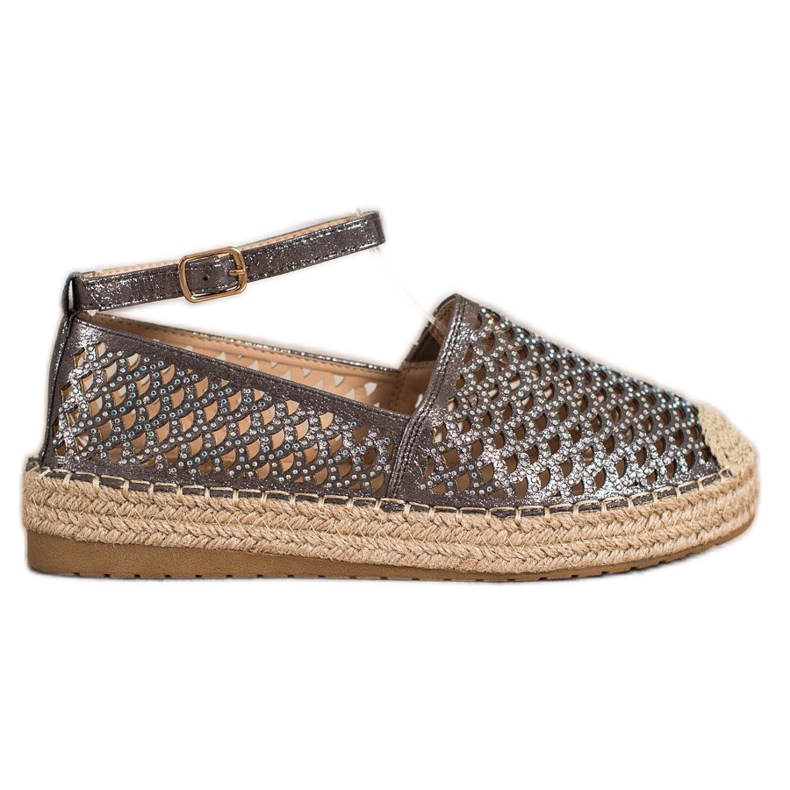 Gogo Espadrilles ajourées à boucle brun