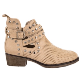 Seastar Bottines Ajourées Avec Boucle beige