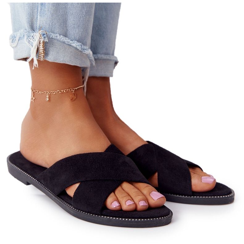 Chaussons Femme Velours Noir Edesa le noir Chaussons Femme Velours Noir Edesa le noir