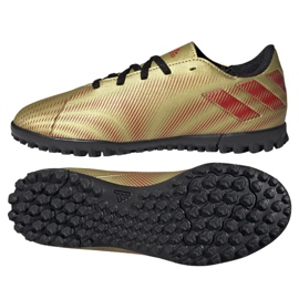 Chaussures adidas Nemeziz Messi .4 Tf Jr FY0812 doré doré