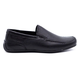 Polbut Mocassins homme cuir 2105 grain noir