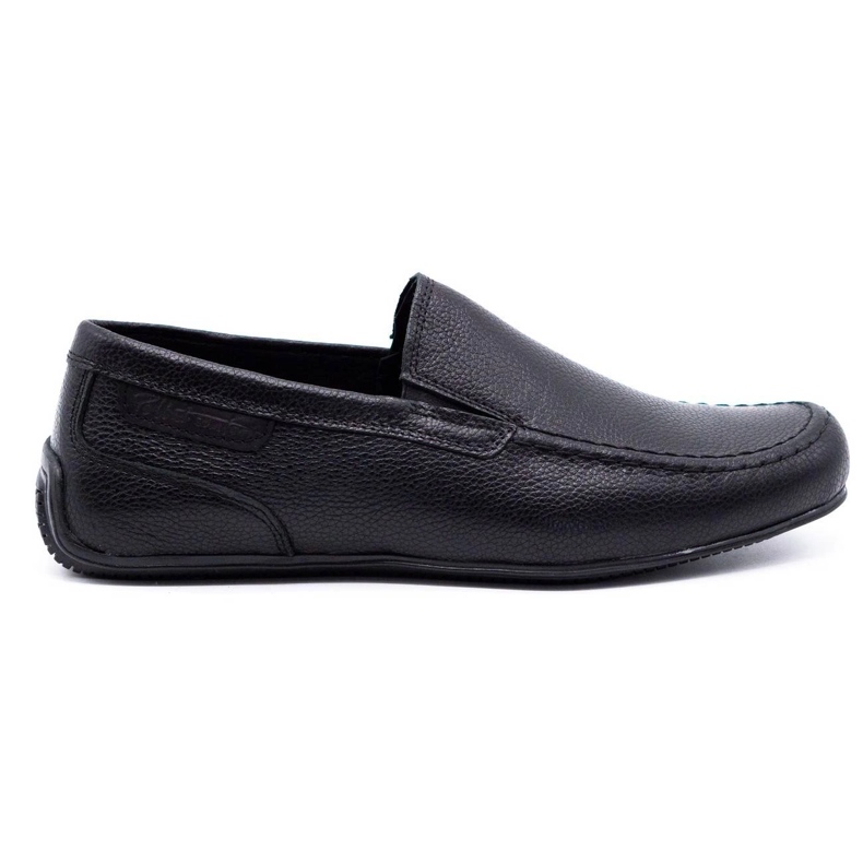 Polbut Mocassins homme cuir 2105 grain noir le noir
