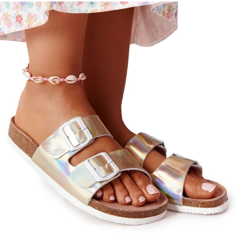 Chaussons profilés en cuir Big Star HH274896 Doré d'or Chaussons profilés en cuir Big Star HH274896 Doré d'or