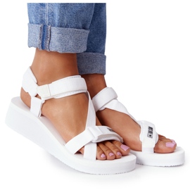 Sandales Mousse Sur Compensée Big Star FF274A351 Blanc blanche
